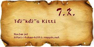 Tőkés Kitti névjegykártya